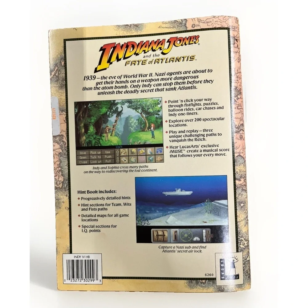 Indiana Jones and The Fate of Atlantis - COMPLETE IN BOX MAC CD